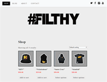 Tablet Screenshot of hashtagfilthy.com